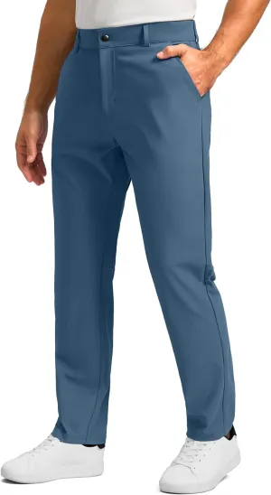 Soothfeel Men's Golf Pants with 5 Pockets - 30"/32"/34" Slim Fit Stretch Tech Pants Casual Trousers Dress Work Pants for Men