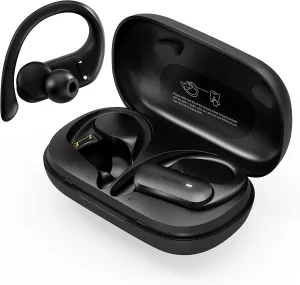 Speed 301 Sports Wireless Earbuds Bluetooth Headphones, Secure Fit for Workout & Running, Clear Calls, Sweatproof Ear Buds for iPhone & Android (SP301)