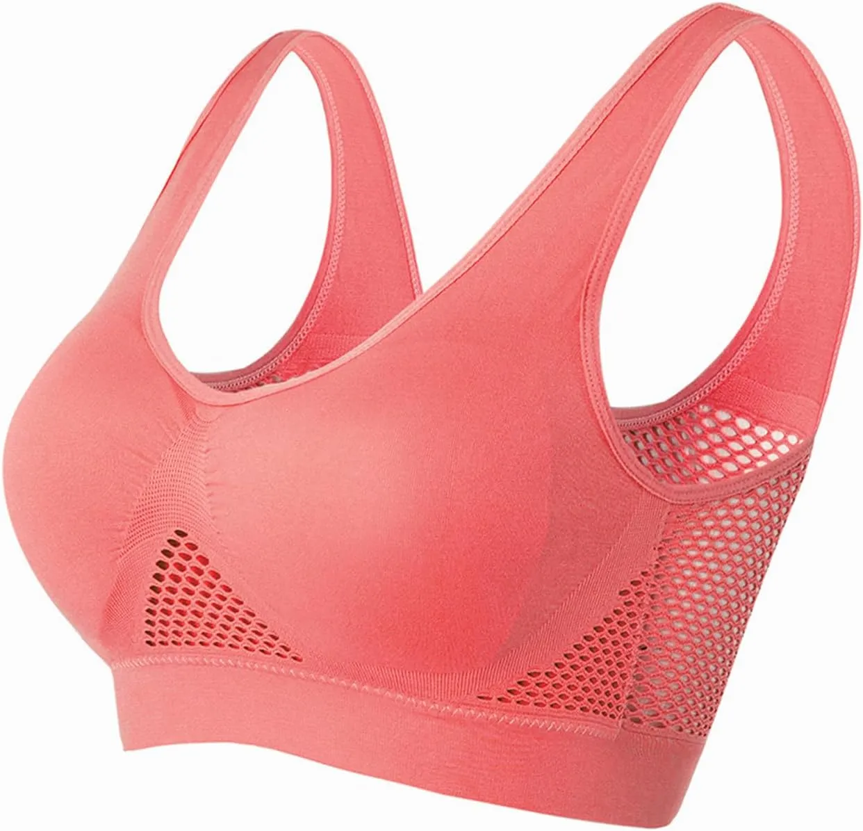 Sports Bras for Women 4 Pack Breathable Air Yoga Bras for Women Seamless Bra for Women Comfortable Gym Workout Bra