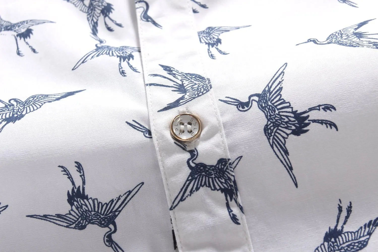 SSLR Men's Casual Button Down Shirts Regular-Fit 100% Cotton Printed Short Sleeve Shirts for Men