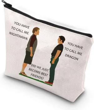 Step Brothers Cosmetic Make up Bag Classic Comedy Movie Merchandise You Have to Call Me Dragon Nighthawk Makeup Zipper Pouch Bag for Step Brothers Fan (DRAGON NIGHTHAWK)