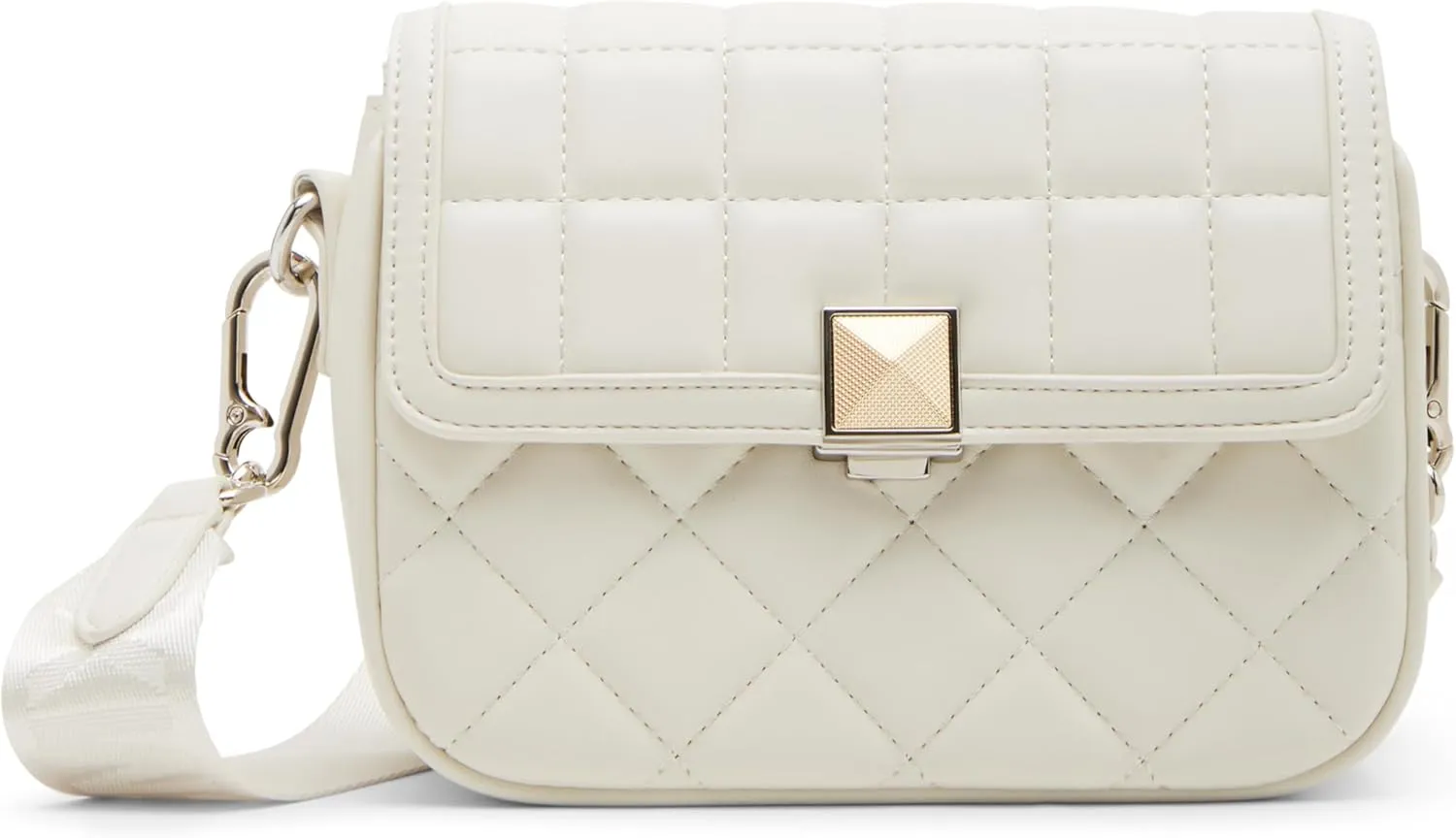 Steve Madden Carla Mixed Quilt Flap Crossbody