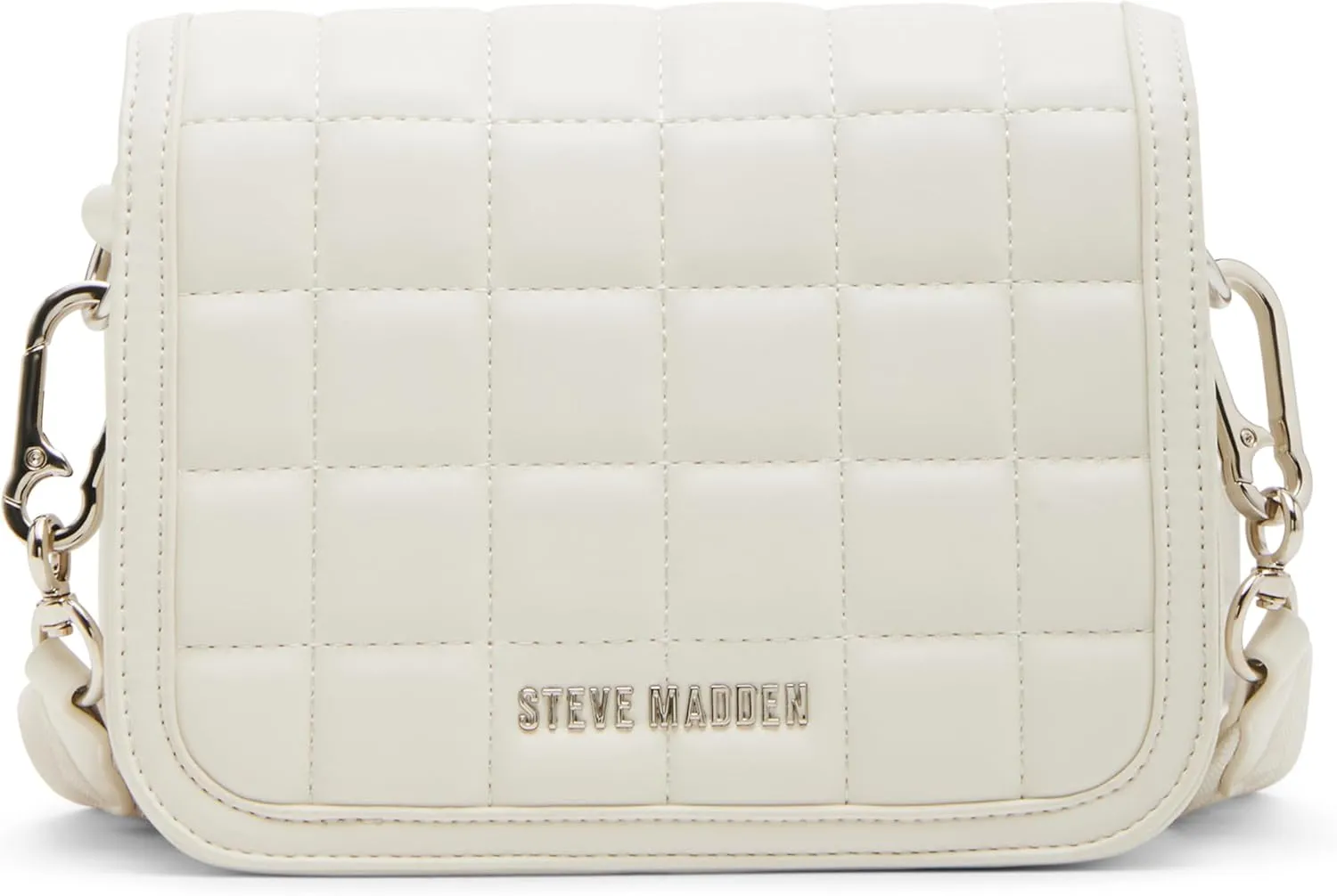 Steve Madden Carla Mixed Quilt Flap Crossbody
