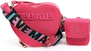 Steve Madden Rosi Heart Crossbody (Pink Flash)