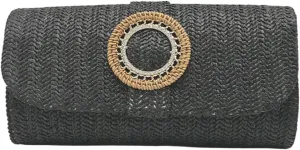 Straw Clutches Purse Women Envelope Bag Straw Crossbody Shoulder Bag Handbag Summers Beach Bag Woven Clutches Handbag