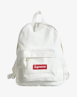 SUPREME FW20/21 WHITE CANVAS BACKPACK