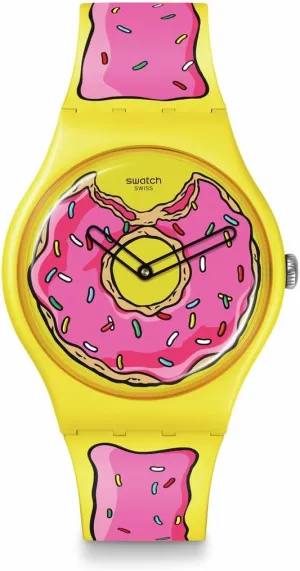 Swatch Simpsons Casual Doughnut Watch Seconds of Sweetness