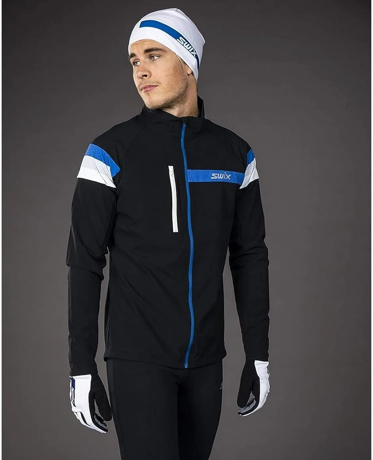 Swix Men's Focus Breathable Windproof Active Outdoor Cross Country Skiing Winter Sports Jacket