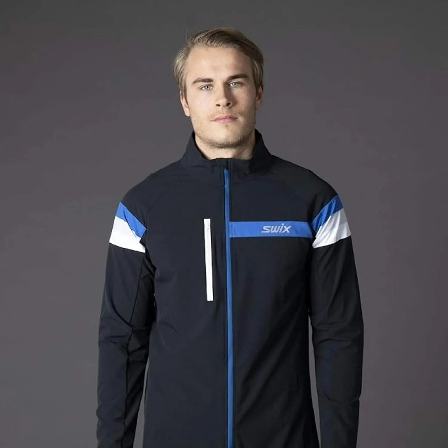 Swix Men's Focus Breathable Windproof Active Outdoor Cross Country Skiing Winter Sports Jacket