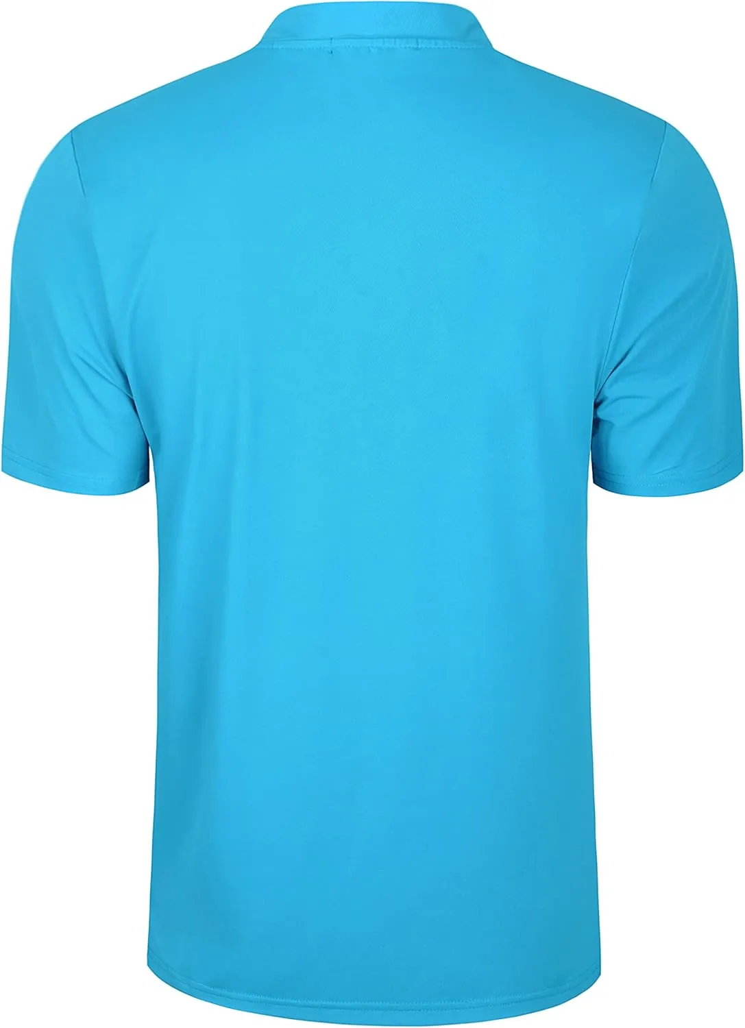 TAPULCO Collarless Golf Shirts for Men Quick Dry Color Block Breathable Soft Athletic Casual Daily T-Shirts