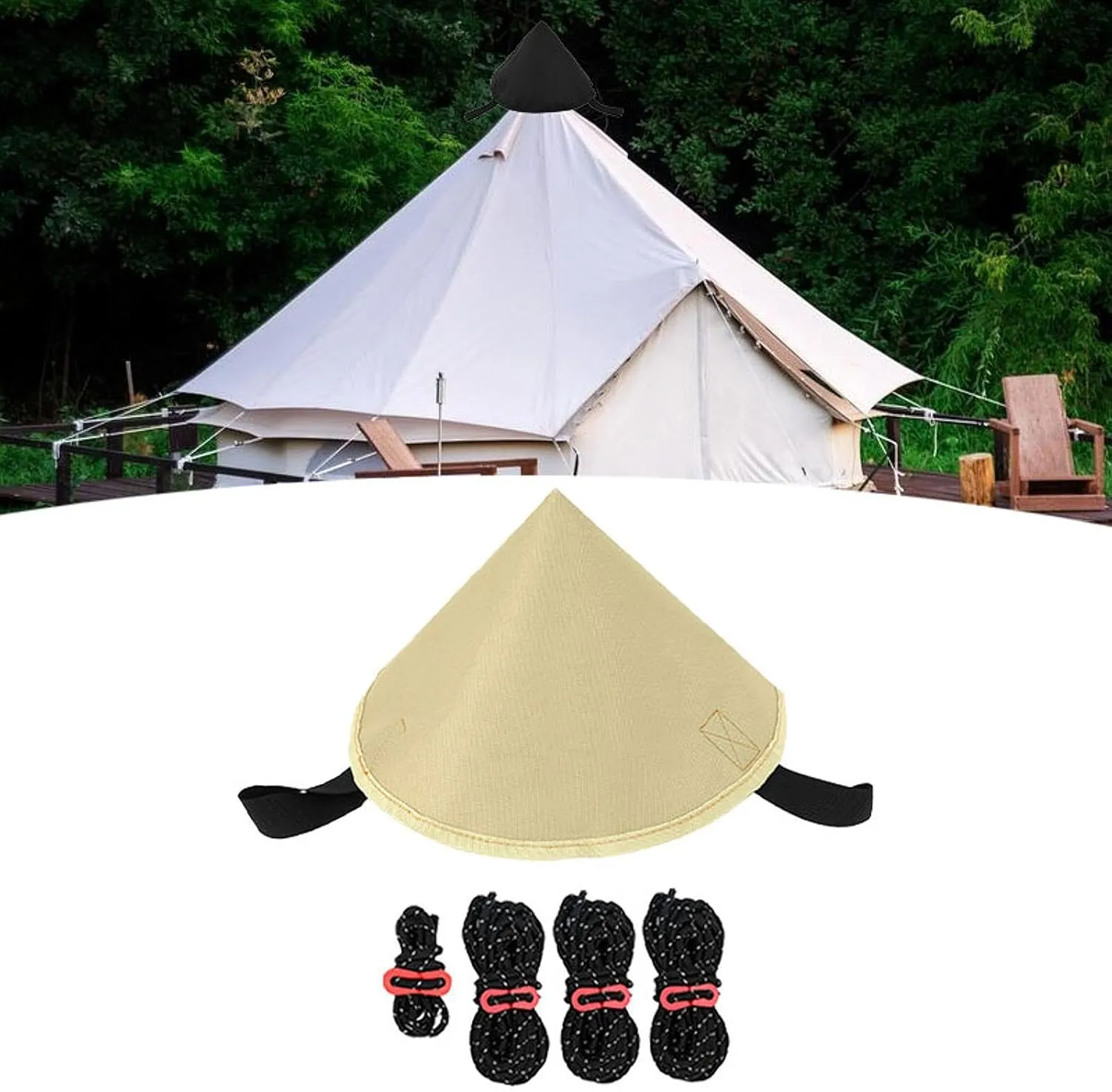 Tarp Tent Connection Adapter for Outdoor Sports
