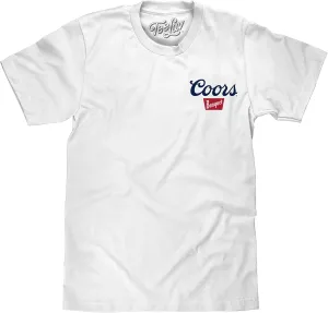 Tee Luv Men's Coors Banquet Beer Shirt - Coors Waterfall Graphic T-Shirt