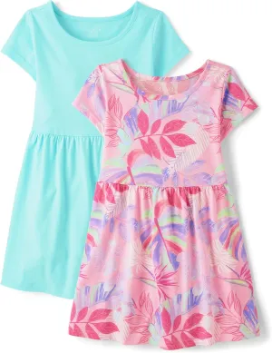 The Children's Place Girls' Short Sleeve Casual Everyday Dresses