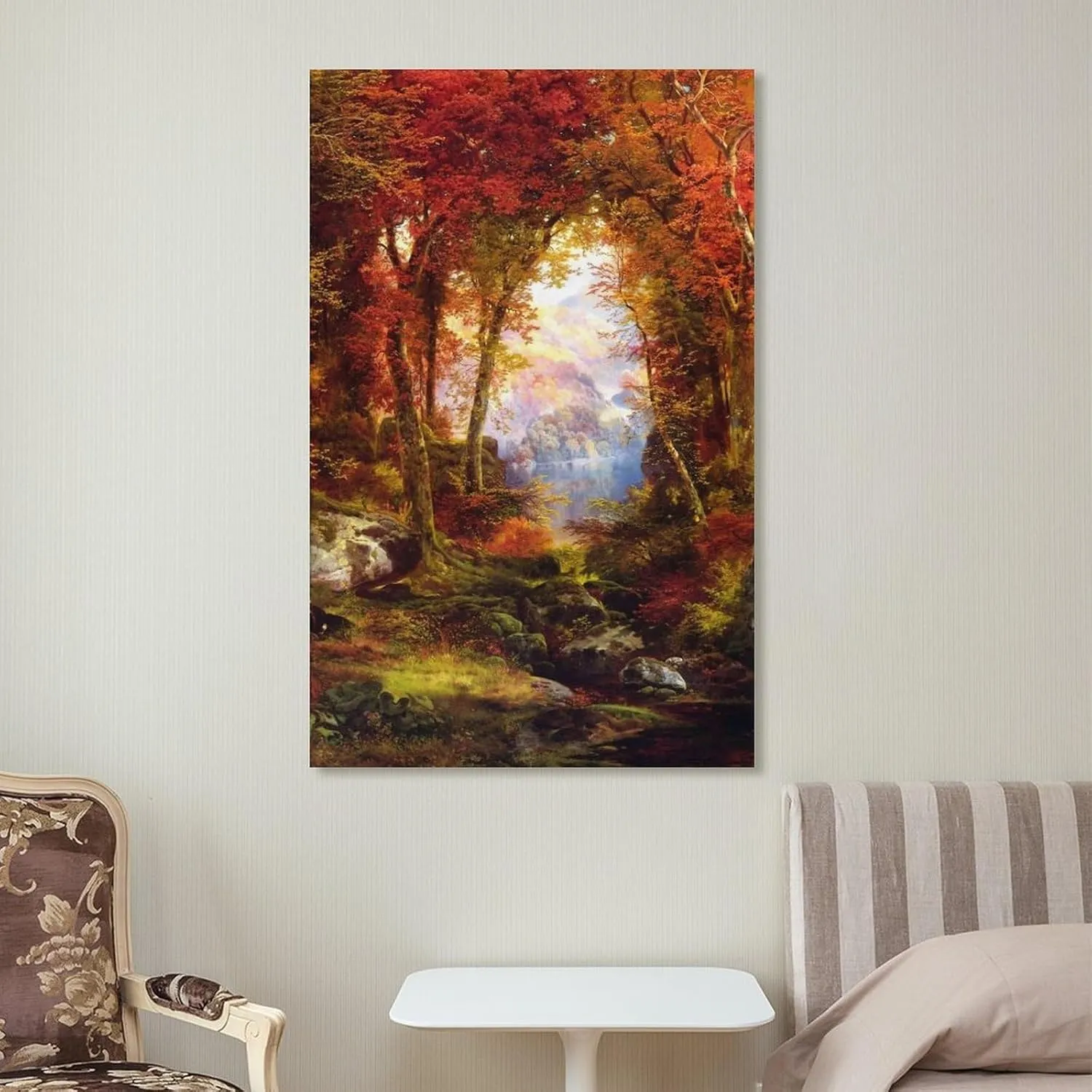 Thomas Moran Prints Under The Trees by Thomas Moran Canvas Wall Art Poster Wall Art Picture Painting Poster Canvas Print Posters Artworks Bedroom Living Room Decor 16x24inch(40x60cm)