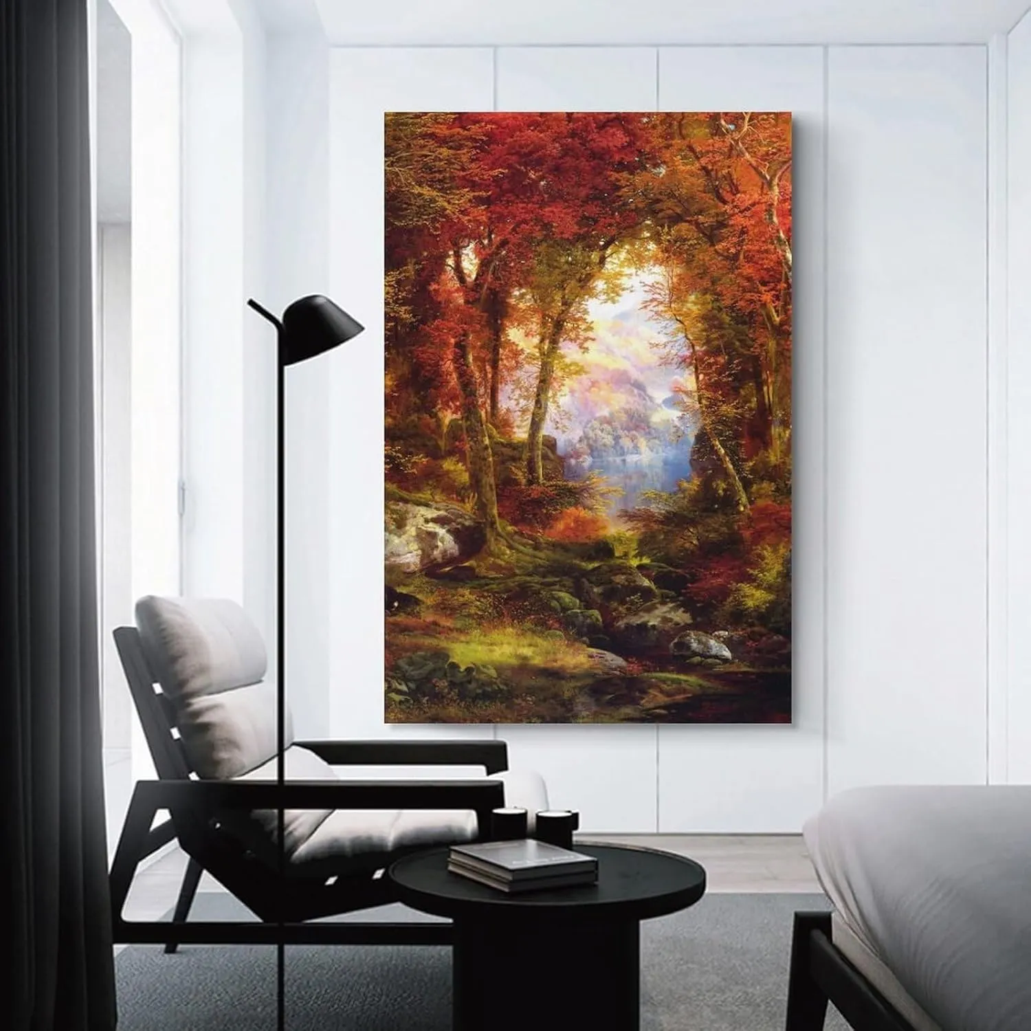 Thomas Moran Prints Under The Trees by Thomas Moran Canvas Wall Art Poster Wall Art Picture Painting Poster Canvas Print Posters Artworks Bedroom Living Room Decor 16x24inch(40x60cm)