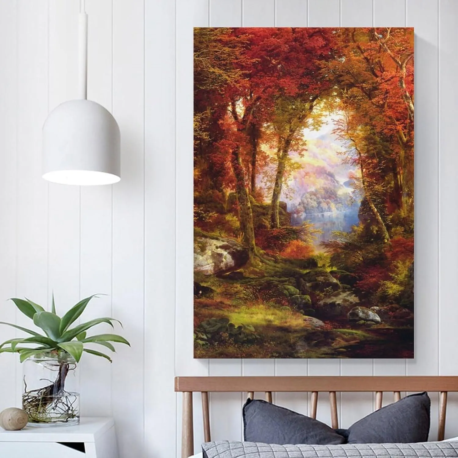 Thomas Moran Prints Under The Trees by Thomas Moran Canvas Wall Art Poster Wall Art Picture Painting Poster Canvas Print Posters Artworks Bedroom Living Room Decor 16x24inch(40x60cm)