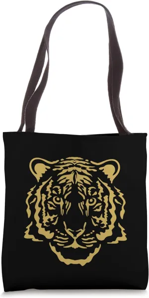 Tiger Large Cat Predatory Cat Tiger Head Tote Bag