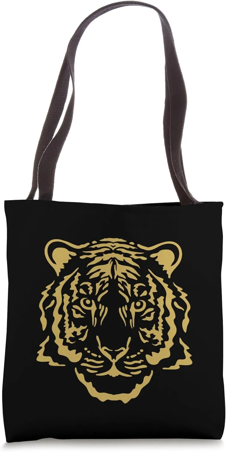 Tiger Large Cat Predatory Cat Tiger Head Tote Bag