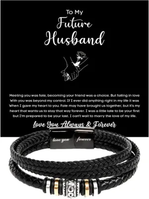 To My Future Husband Bracelet, Future Husband Bracelet, Romantic Gift for Future Husband, Bracelets For Men, Men Bracelet, Bracelet For Men, Valentine Gift For Future Husband From Future Wife