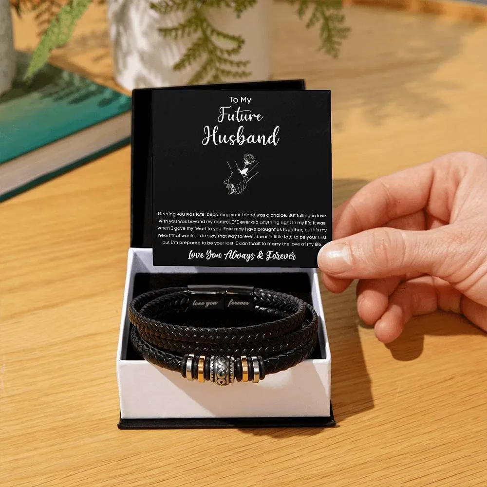 To My Future Husband Bracelet, Future Husband Bracelet, Romantic Gift for Future Husband, Bracelets For Men, Men Bracelet, Bracelet For Men, Valentine Gift For Future Husband From Future Wife