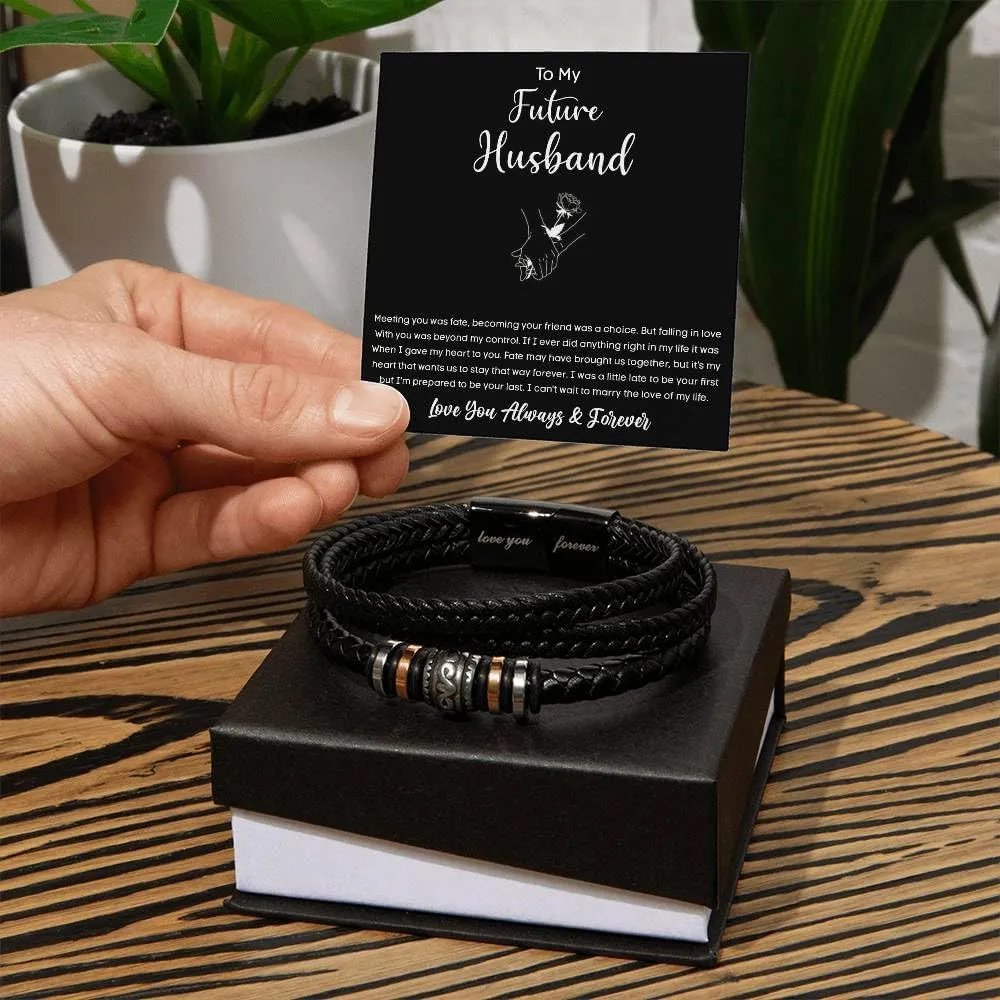 To My Future Husband Bracelet, Future Husband Bracelet, Romantic Gift for Future Husband, Bracelets For Men, Men Bracelet, Bracelet For Men, Valentine Gift For Future Husband From Future Wife