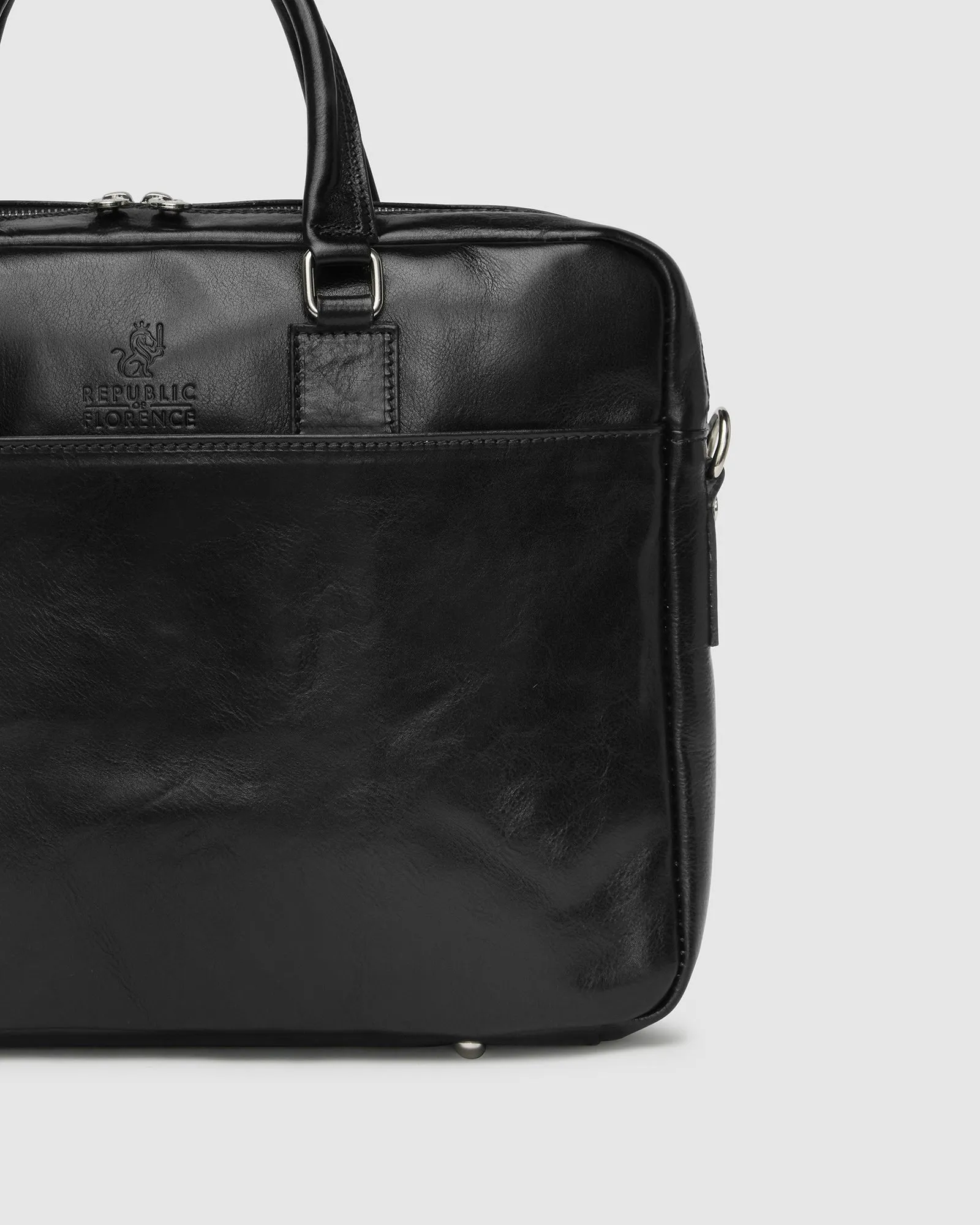 Tokyo Black - Leather Case single compartment