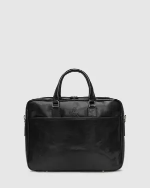Tokyo Black - Leather Case single compartment