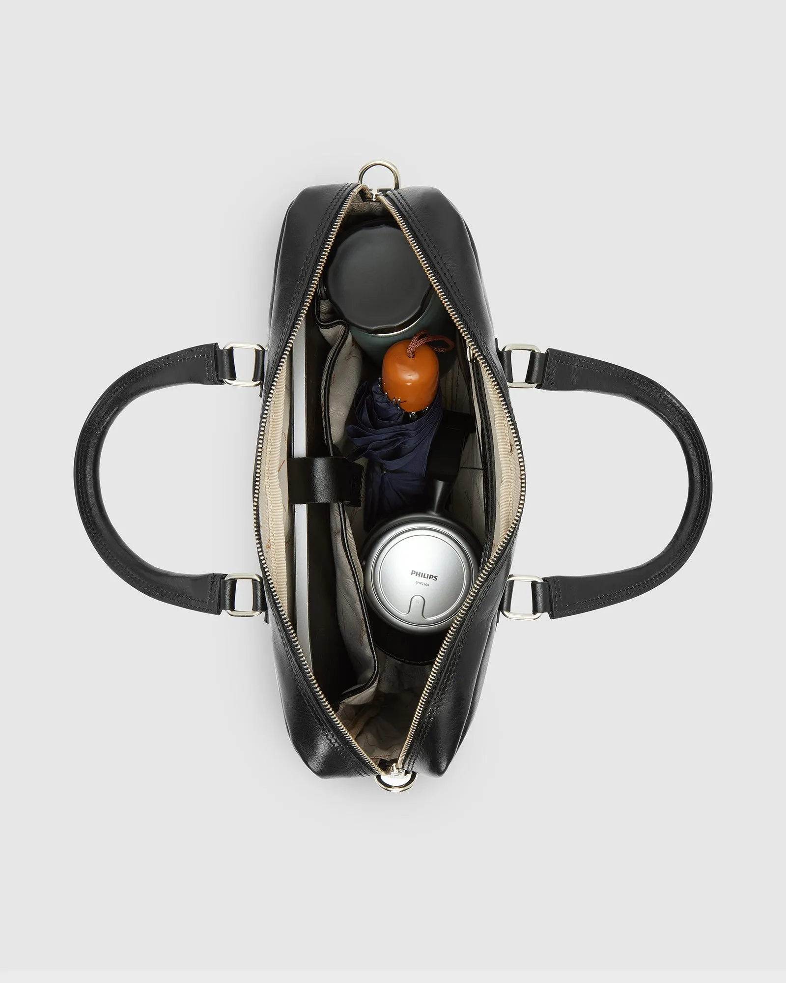 Tokyo Black - Leather Case single compartment