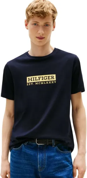 Tommy Hilfiger Men's Short Sleeve Cotton Graphic T-Shirts with Printed Logo, Also Available in Big & Tall