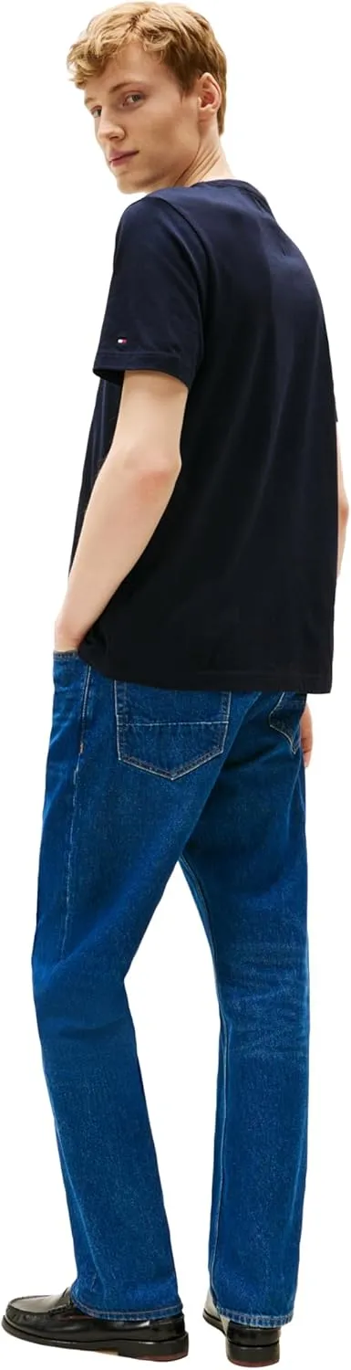 Tommy Hilfiger Men's Short Sleeve Cotton Graphic T-Shirts with Printed Logo, Also Available in Big & Tall