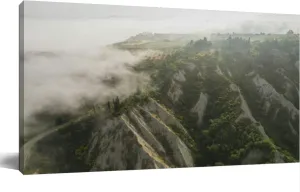 TOOUTEREA 20x40 Frame Large Canvas Painting Wall Art Karst landscape Tuscany near Chiusure photographed a drone Fields Wall Decor for Living Room Bedroom Kitchen Bathroom Office Artwork Home Decor