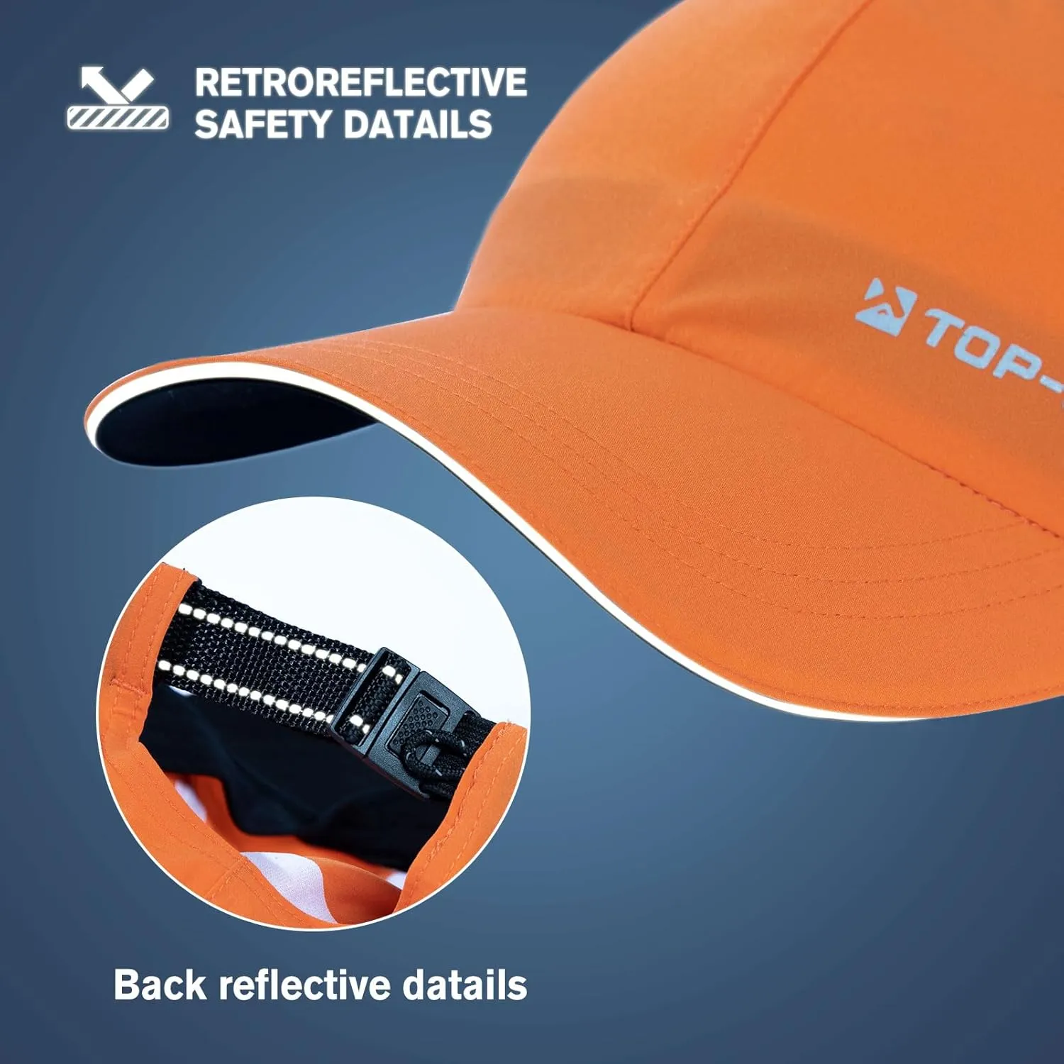 TOP-EX Oversize XL XXL XXXL Baseball Cap Waterproof Running Hat for Extra Large Heads Men