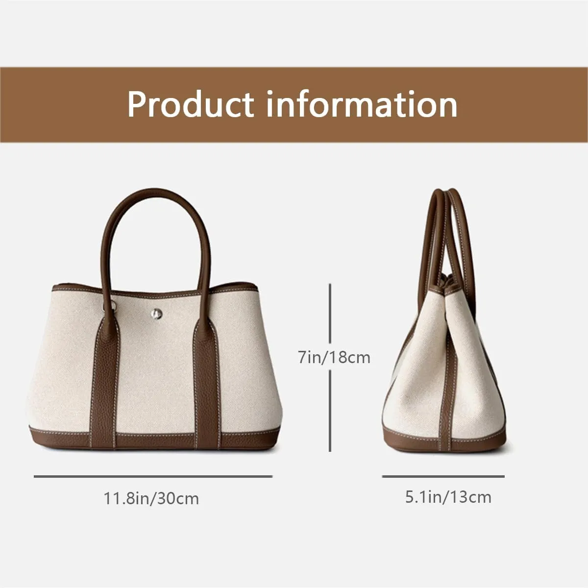 Top Handle Handbags for Women, Ladies Tote Shoulder Bag Simple Canvas Satchel