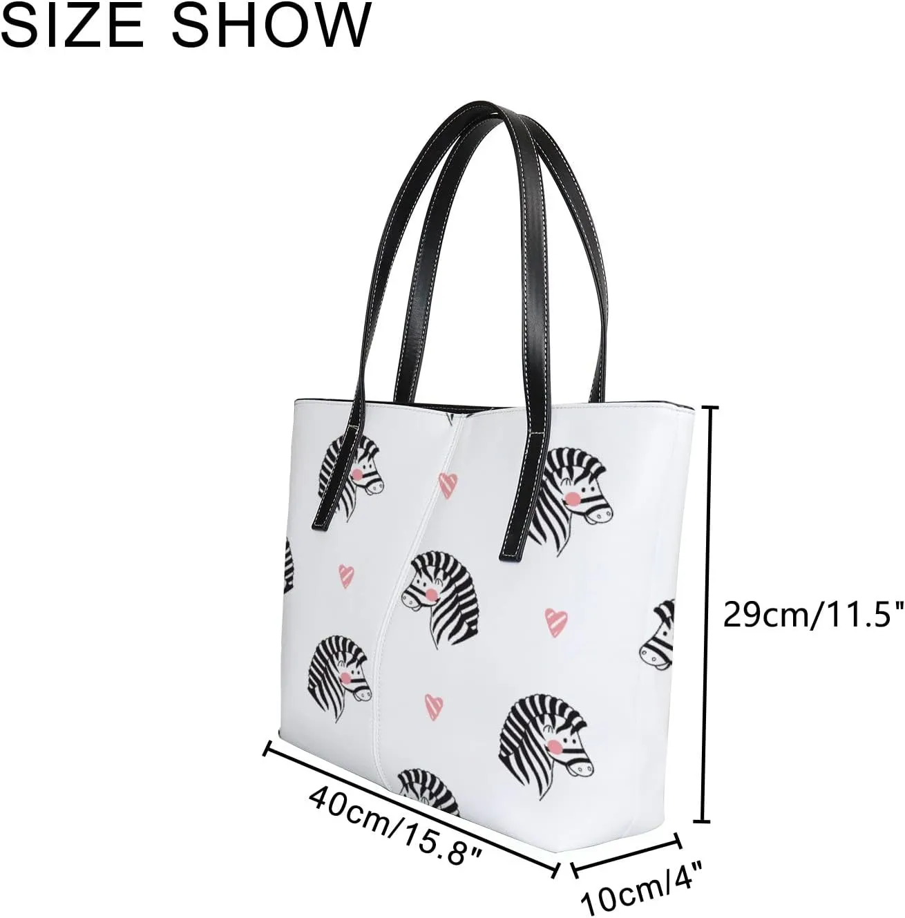Tote Bag for Women PU Leather Handbags Women's Crossbody Handbags Work Tote Bags for Women Coachbags Tote Bag with Zipper