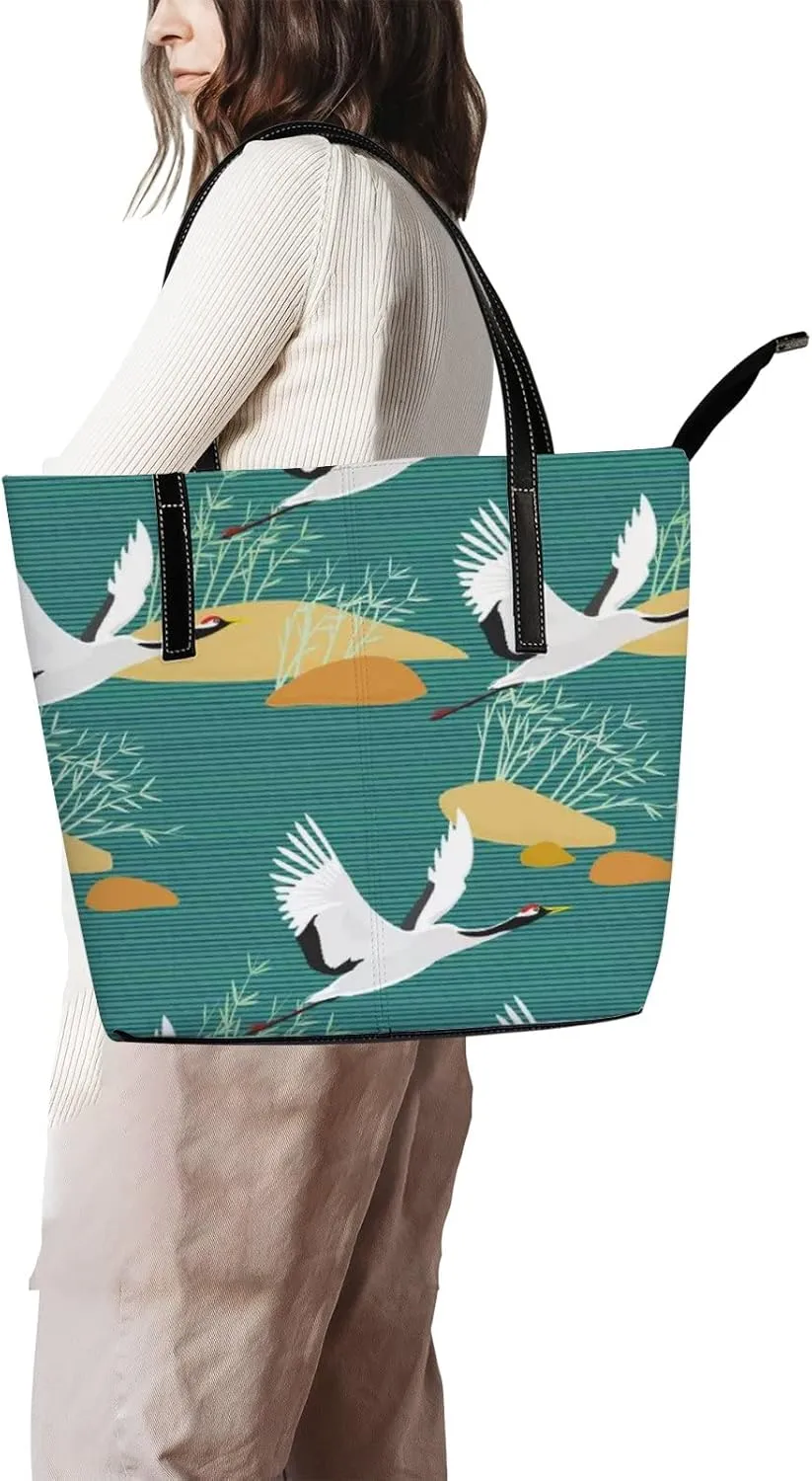 Tote Bag for Women PU Leather Handbags Women's Crossbody Handbags Work Tote Bags for Women Coachbags Tote Bag with Zipper