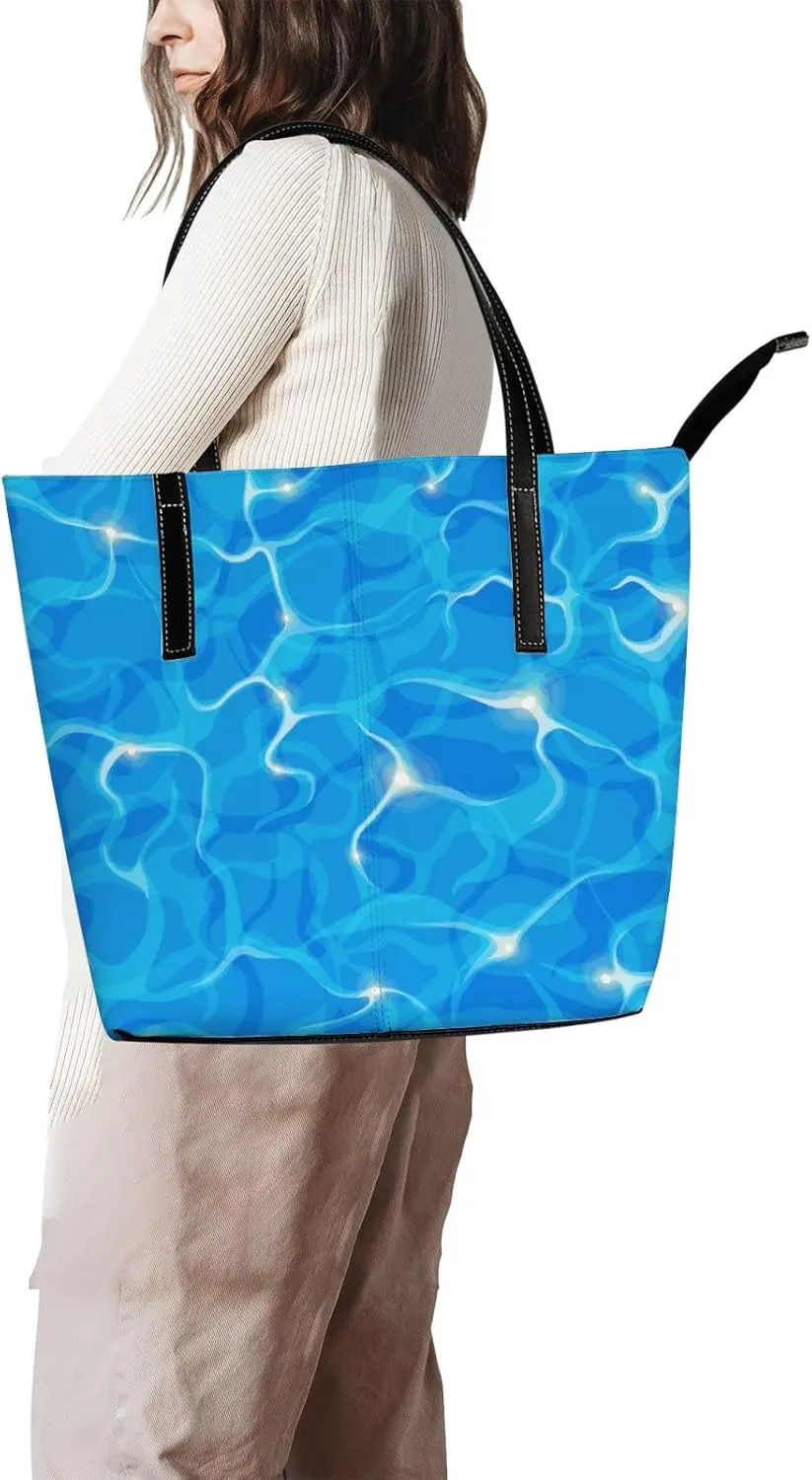 Tote Bag for Women PU Leather Handbags Women's Crossbody Handbags Work Tote Bags for Women Coachbags Tote Bag with Zipper
