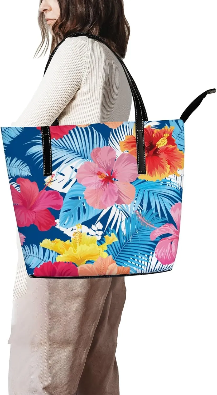 Tote Bag for Women PU Leather Handbags Women's Crossbody Handbags Work Tote Bags for Women Coachbags Tote Bag with Zipper