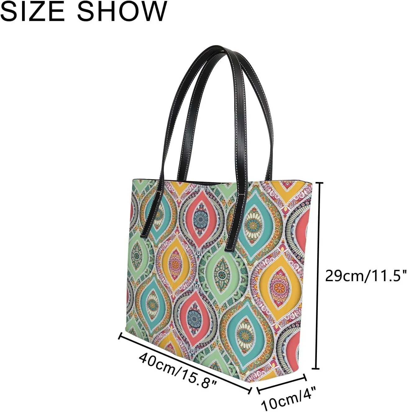 Tote Bag for Women PU Leather Handbags Women's Crossbody Handbags Work Tote Bags for Women Coachbags Tote Bag with Zipper