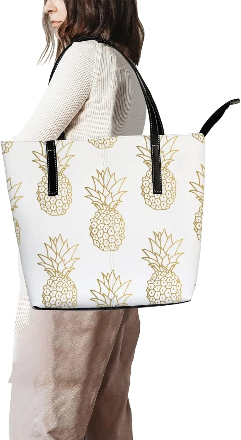 Tote Bag for Women PU Leather Handbags Women's Crossbody Handbags Work Tote Bags for Women Coachbags Tote Bag with Zipper