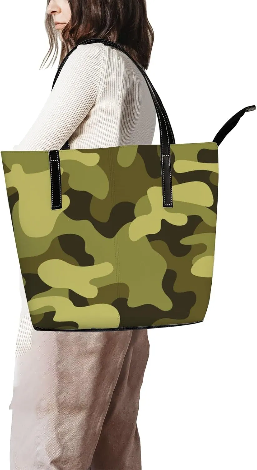 Tote Bag for Women PU Leather Handbags Women's Crossbody Handbags Work Tote Bags for Women Coachbags Tote Bag with Zipper