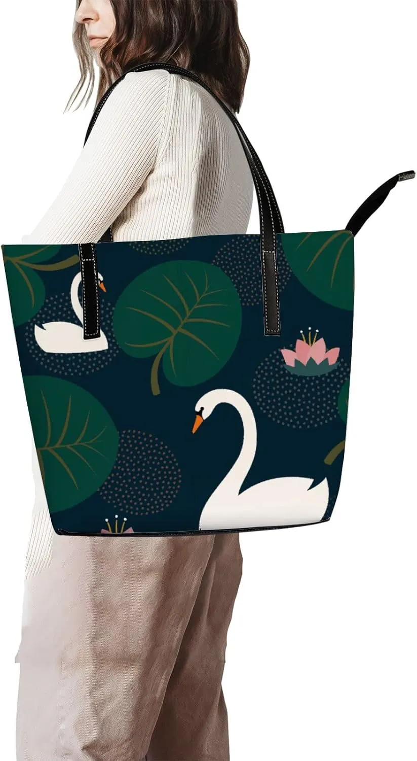 Tote Bag for Women PU Leather Handbags Women's Crossbody Handbags Work Tote Bags for Women Coachbags Tote Bag with Zipper
