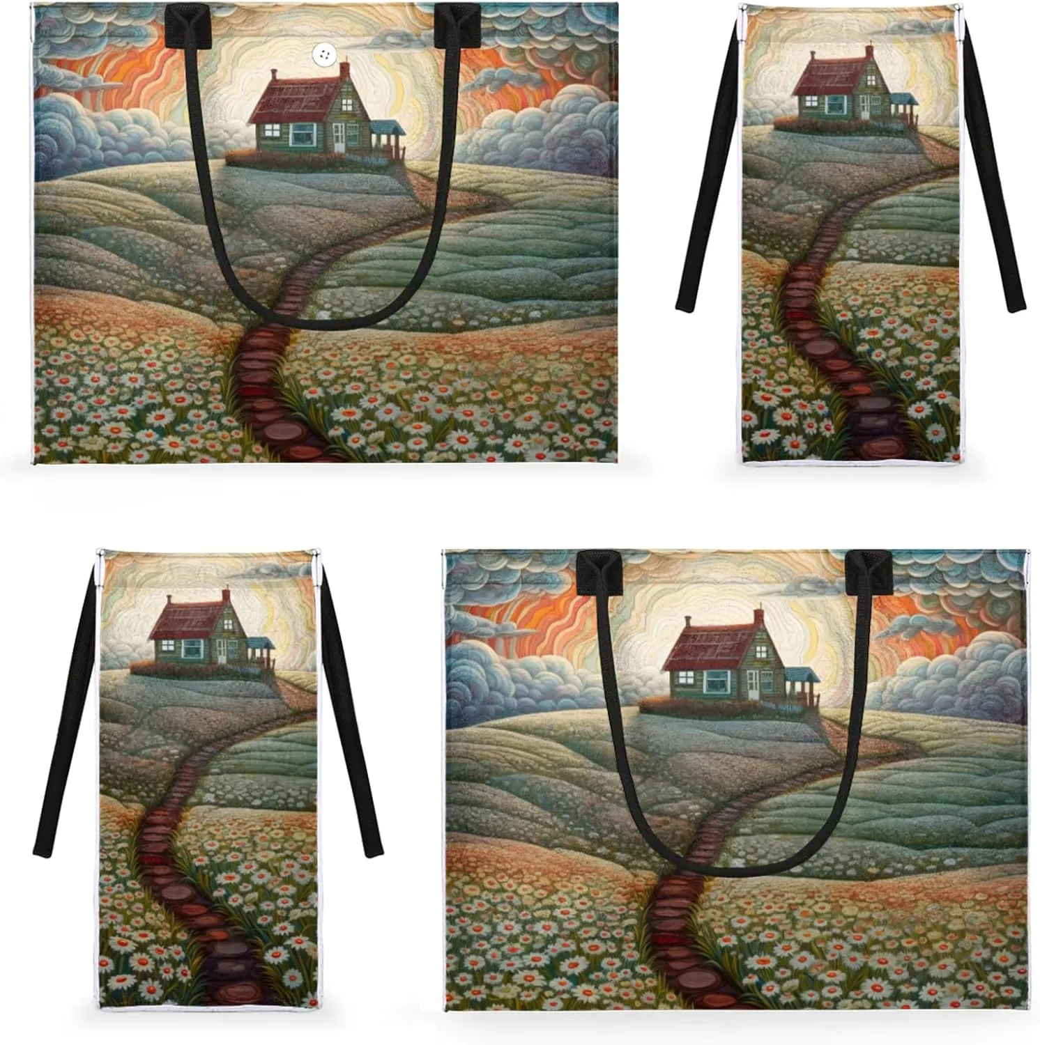 Tote Bag for Women Reusable Canvas Shoulder Bag