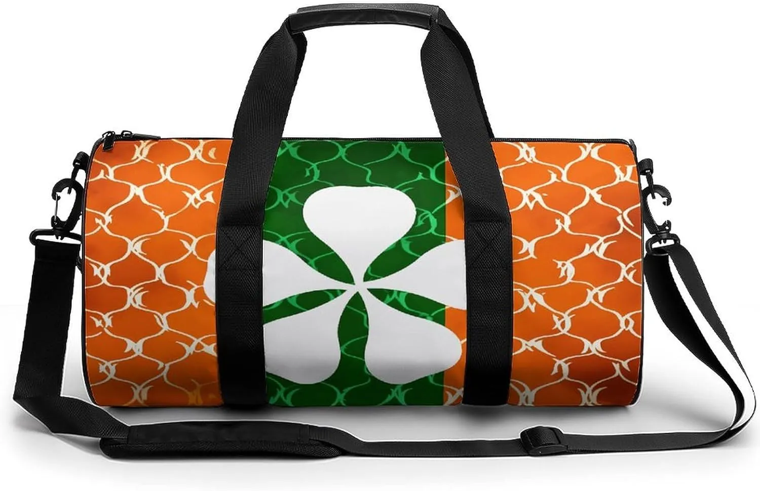Travel Duffel Bag for Men And Women,Silhouette of Leaves Waterproof Sports Fitness Bag Portable Travel Duffel Bag