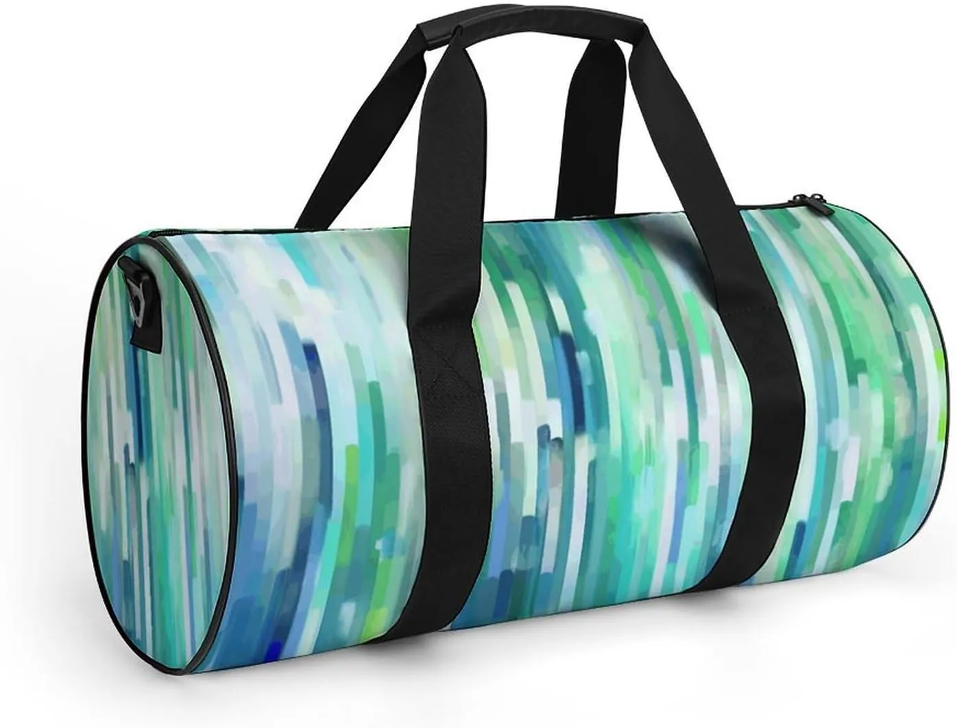 Travel Duffel Bag for Men And Women,White Stripe Image Waterproof Sports Fitness Bag Portable Travel Duffel Bag
