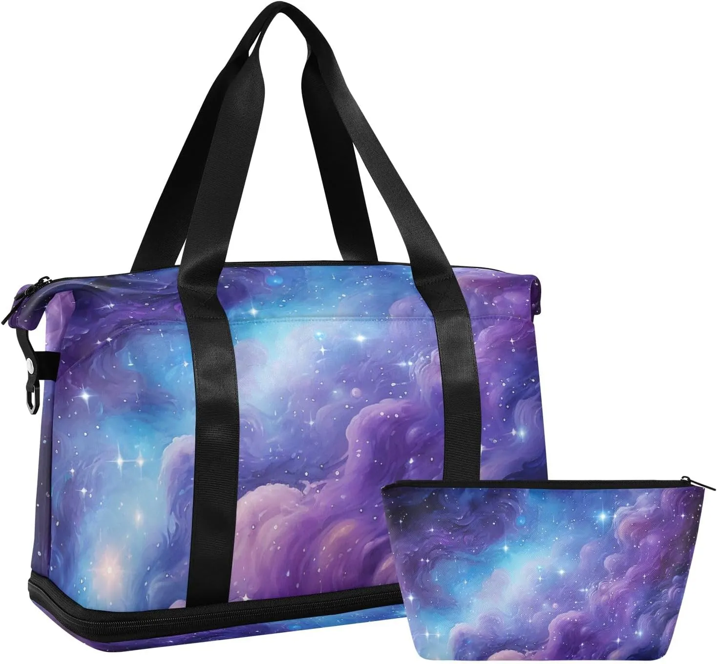 Travel Duffel Gym Sports Luggage Bag Expandable Large Capacity Cloud 7 Sports Bag for Women and Men