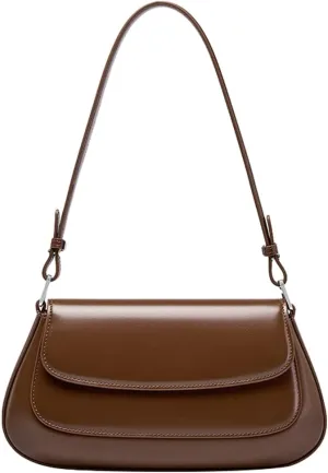 Trendy Genuine Leather Crossbody Bag for Women Small Y2k Tote Purse Shoulder Satchel Ladies Casual Handbags