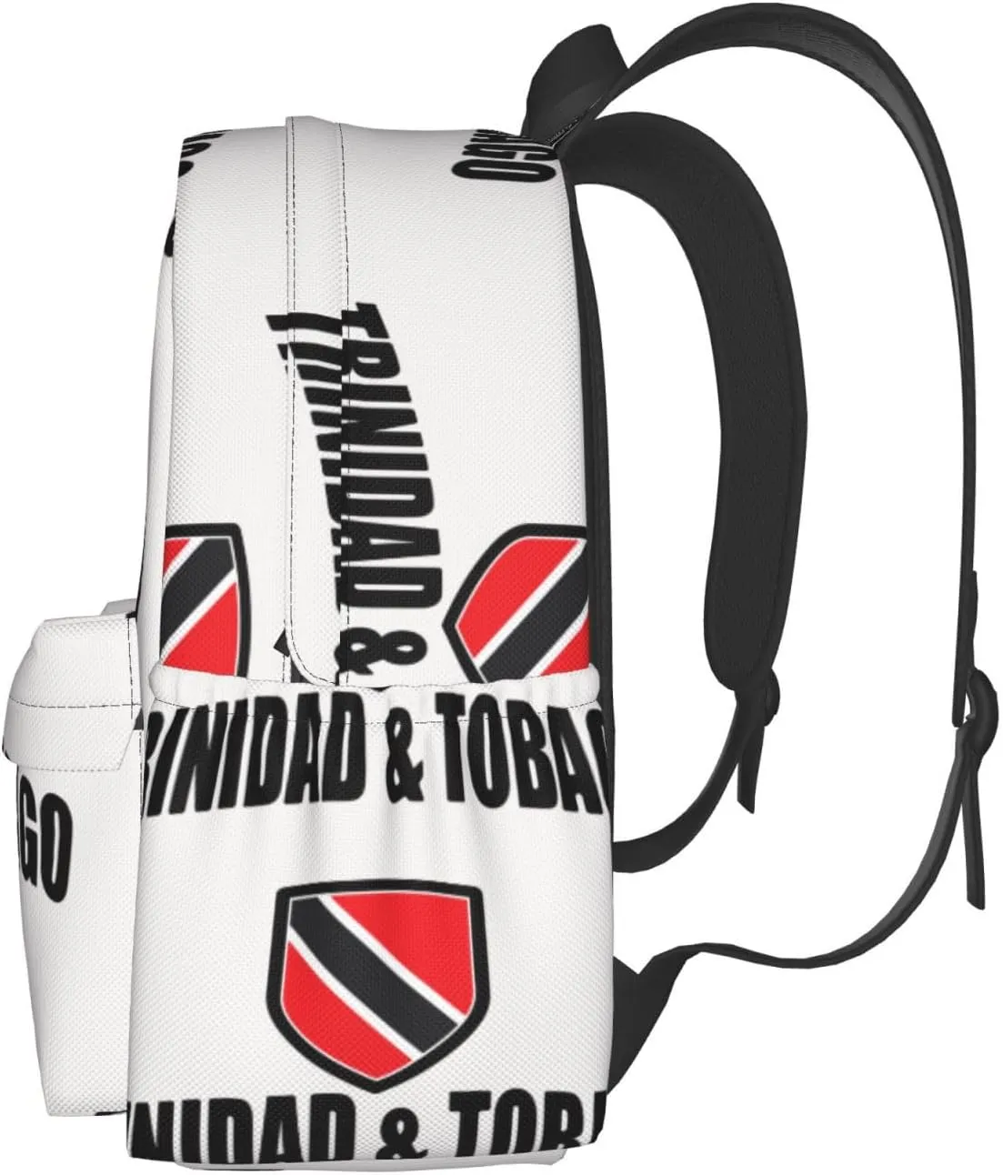 Trinidad Tobago Sport With Patriotic Flag Casual Backpack Large Capacity Travel Backpacks Laptop Daypack Commuter Rucksack Adjustable Strap Sports Bags for Hiking Biking