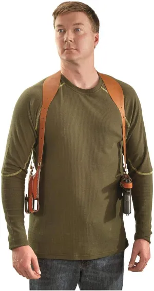 Triple K Ultra Shoulder Leather Holster Set, 3 Piece, Tan, COLT 1911
