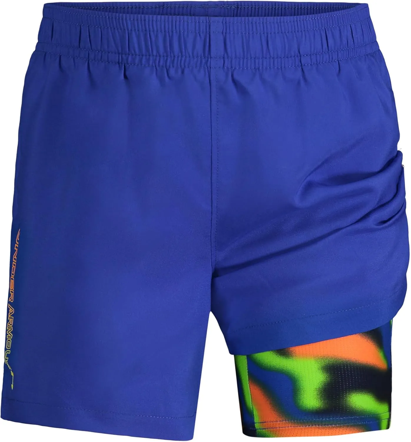 Under Armour Boys' Printed Boost Short, Elastic Waistband