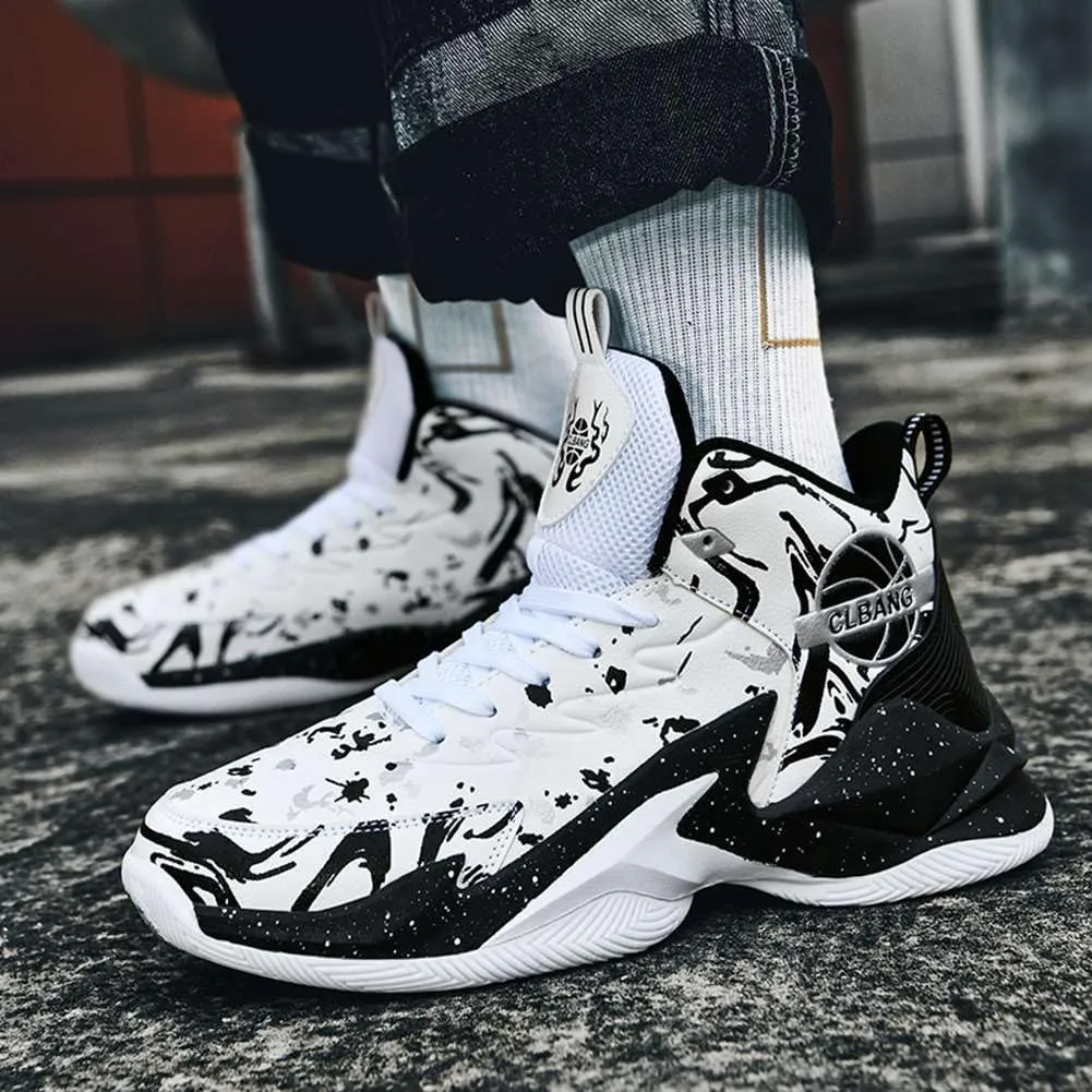 Unisex Basketball Shoes Breathable Non Slip Running Athletic Cushion Sports Fashion Sneakers